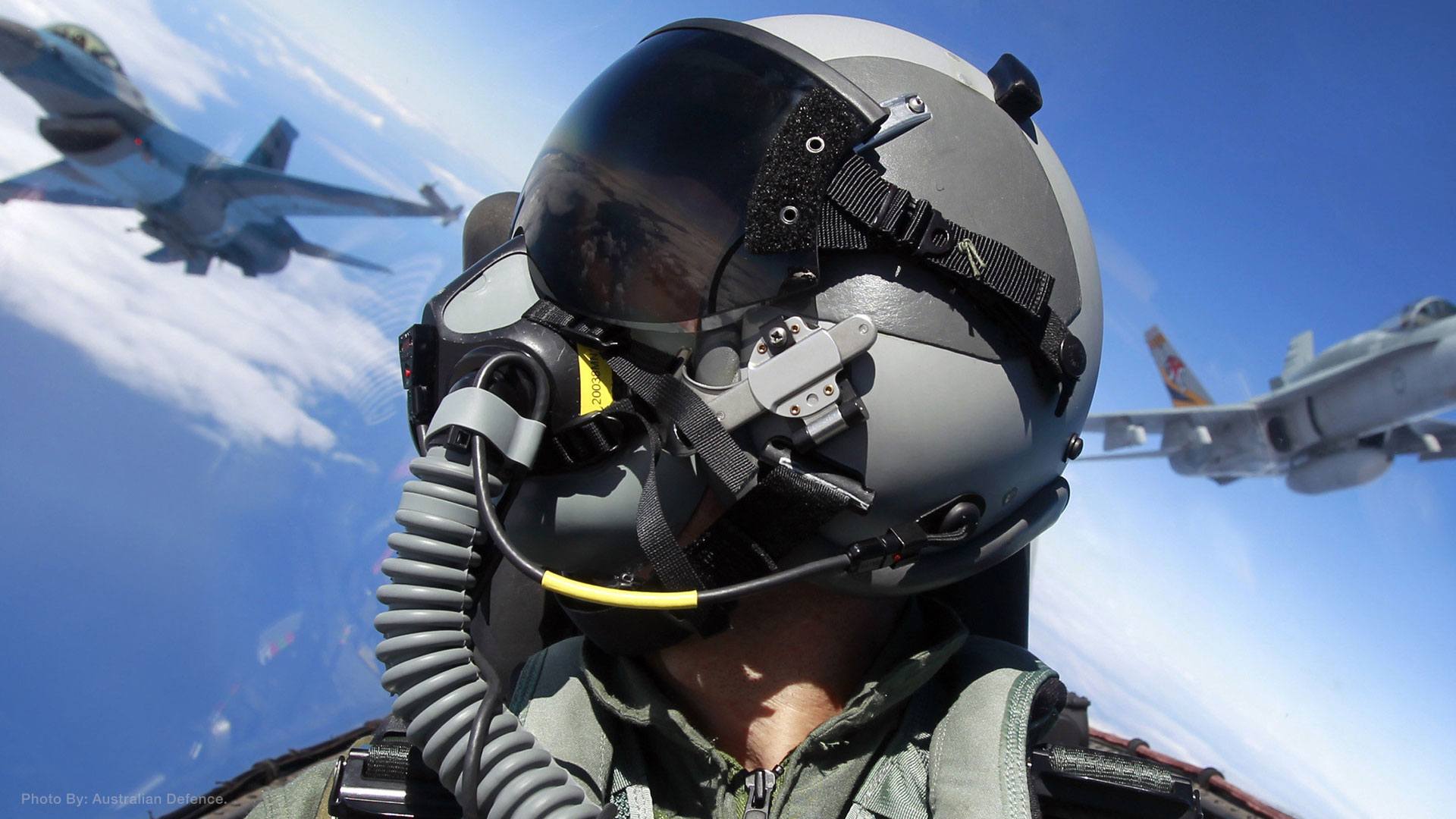 pilot wearing mask