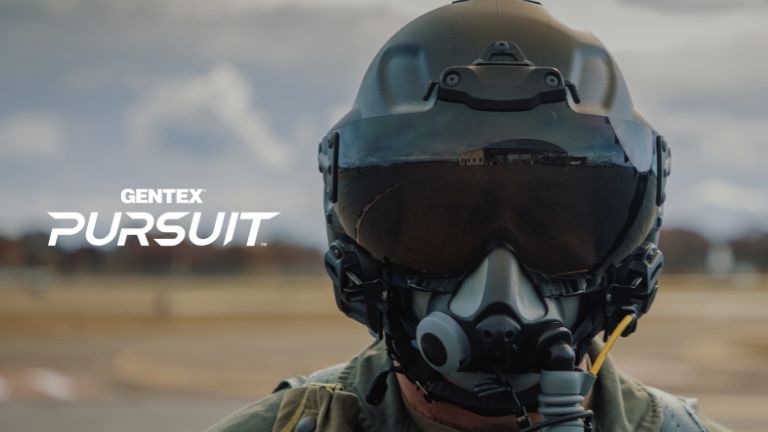 PURSUIT | Decorative photo of person in the PURSUIT helmet.